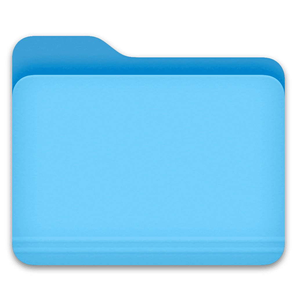 Blue folder icon