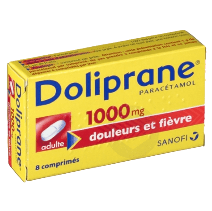 Doliprane paracetamol box